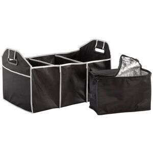 Folding Car Trunk Organizer With Built-In Handles For Easy Hauling 2-Piece NEW